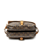 Shoulder Bag Saumur MM Brown Monogram Canvas