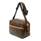 Shoulder Bag Reporter PM Brown Monogram Canvas