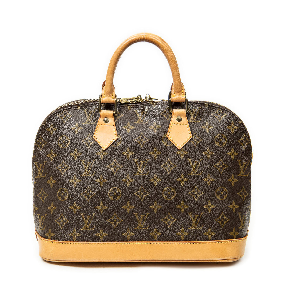 Handbag Alma PM Brown Monogram Canvas