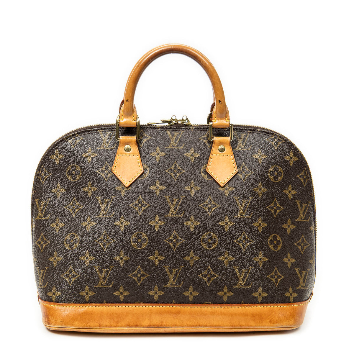 Handbag Alma PM Brown Monogram Canvas