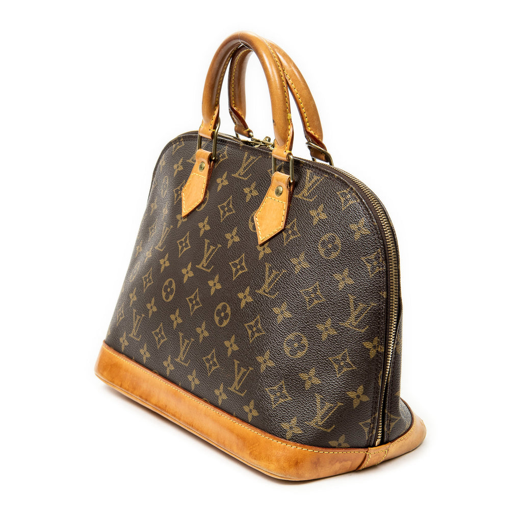 Handbag Alma PM Brown Monogram Canvas