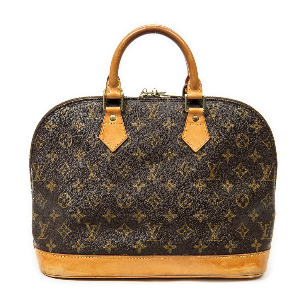 Handbag Alma PM Brown Monogram Canvas