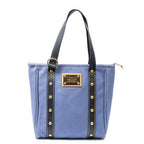 Shoulder Bag Antigua Cabas MM Purple Woven Canvas