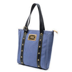 Shoulder Bag Antigua Cabas MM Purple Woven Canvas