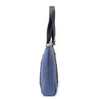 Shoulder Bag Antigua Cabas MM Purple Woven Canvas