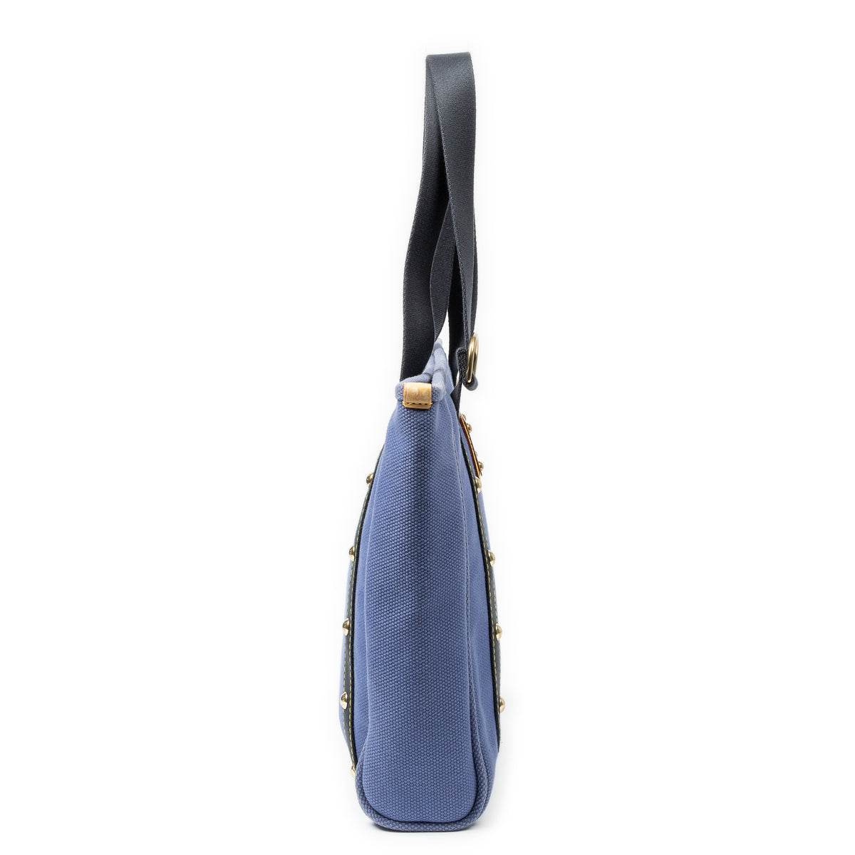 Shoulder Bag Antigua Cabas MM Purple Woven Canvas