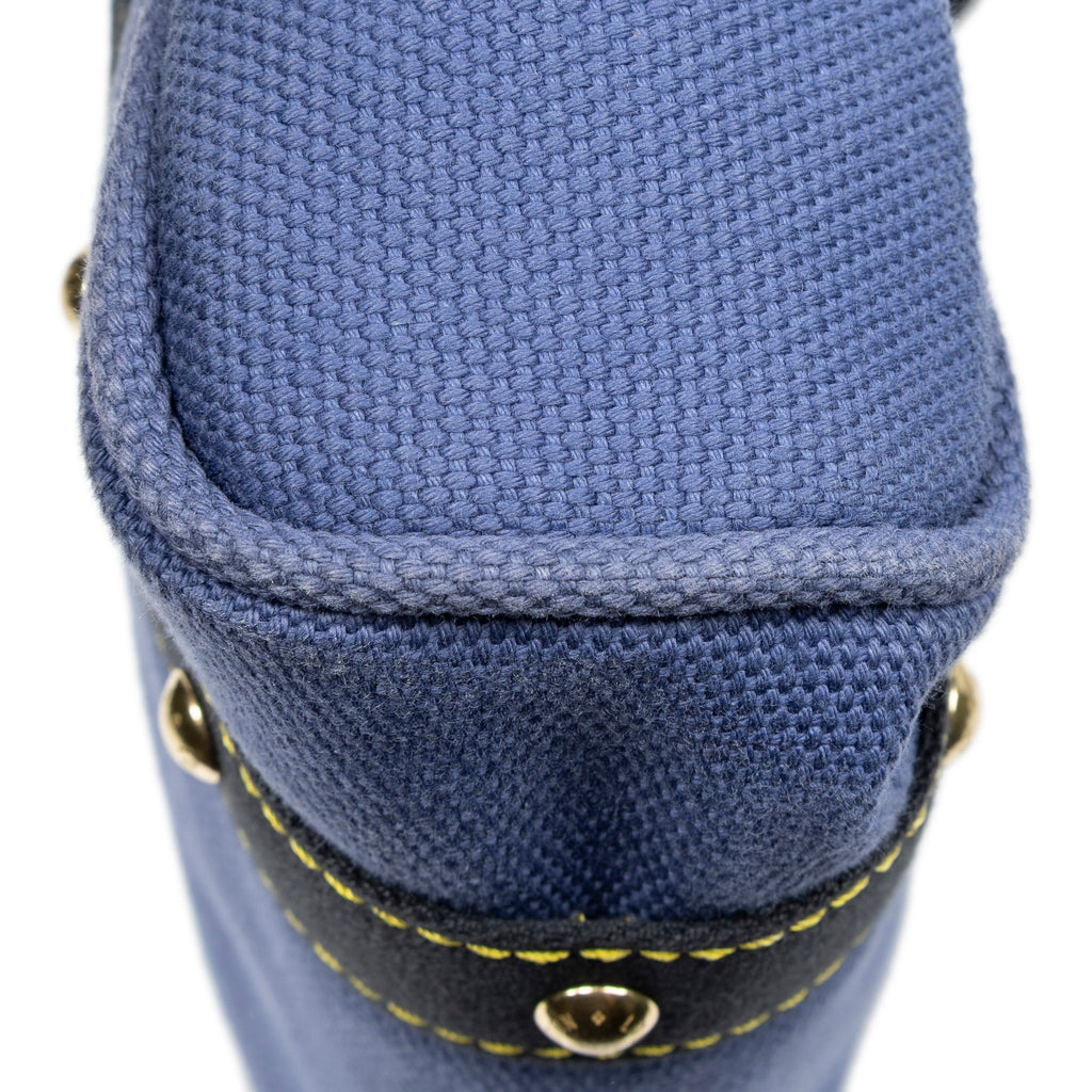 Shoulder Bag Antigua Cabas MM Purple Woven Canvas
