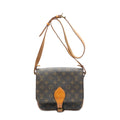 Handbag Cartouchiere MM Brown Monogram Canvas