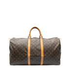 Travel Bag Keepall 55 Brown Monogram Canvas