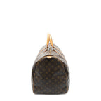 Travel Bag Keepall 55 Brown Monogram Canvas