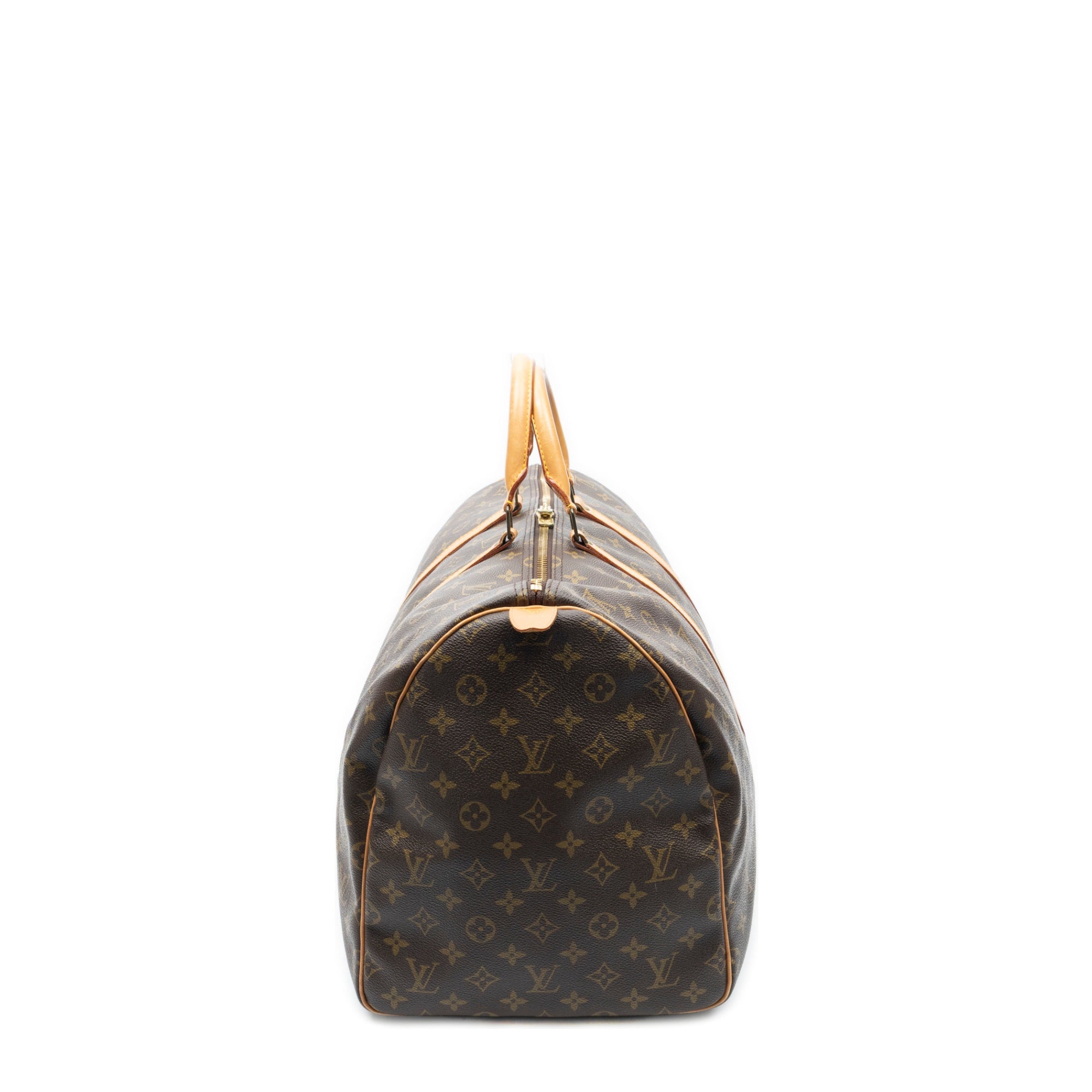 Travel Bag Keepall 55 Brown Monogram Canvas