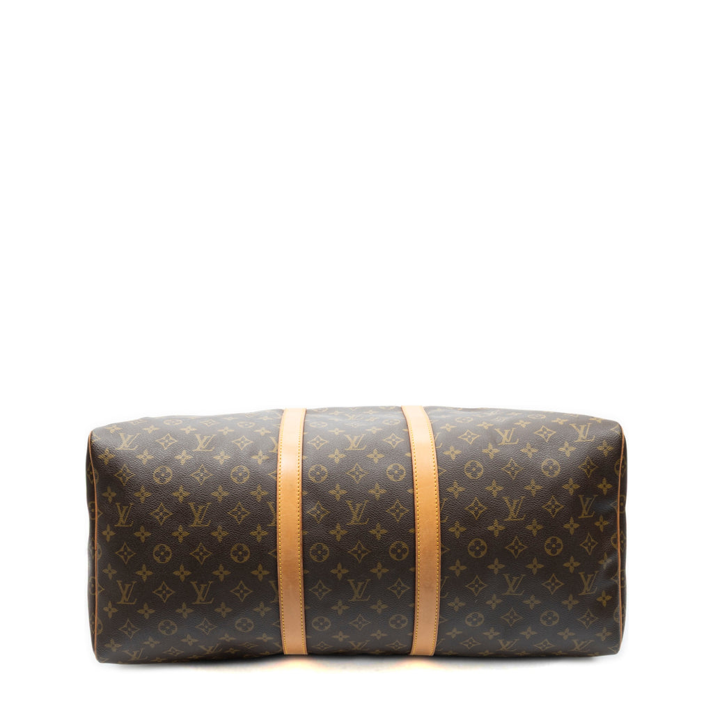 Travel Bag Keepall 55 Brown Monogram Canvas