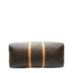 Travel Bag Keepall 55 Brown Monogram Canvas