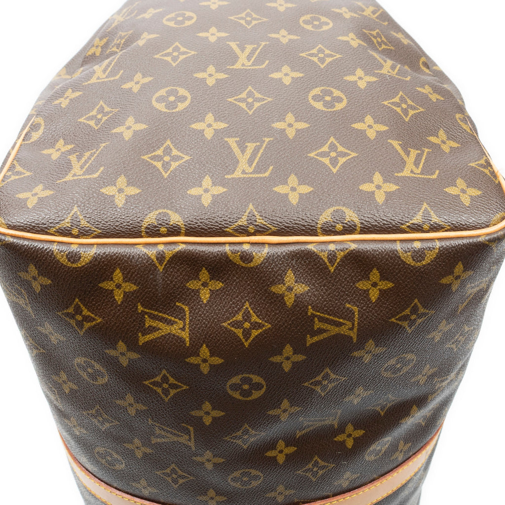 Travel Bag Keepall 55 Brown Monogram Canvas