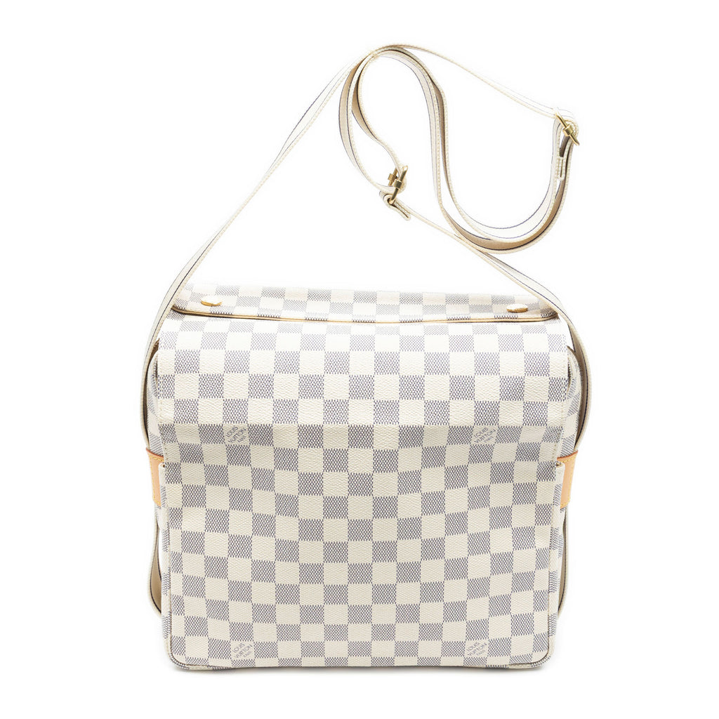 Shoulder Bag Naviglio Ivory Damier Azur