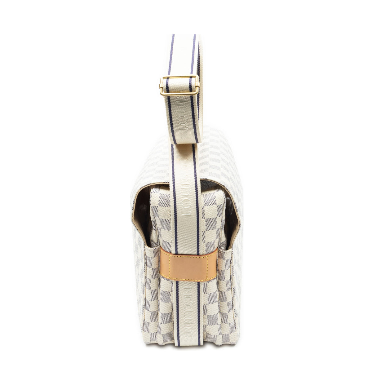 Shoulder Bag Naviglio Ivory Damier Azur