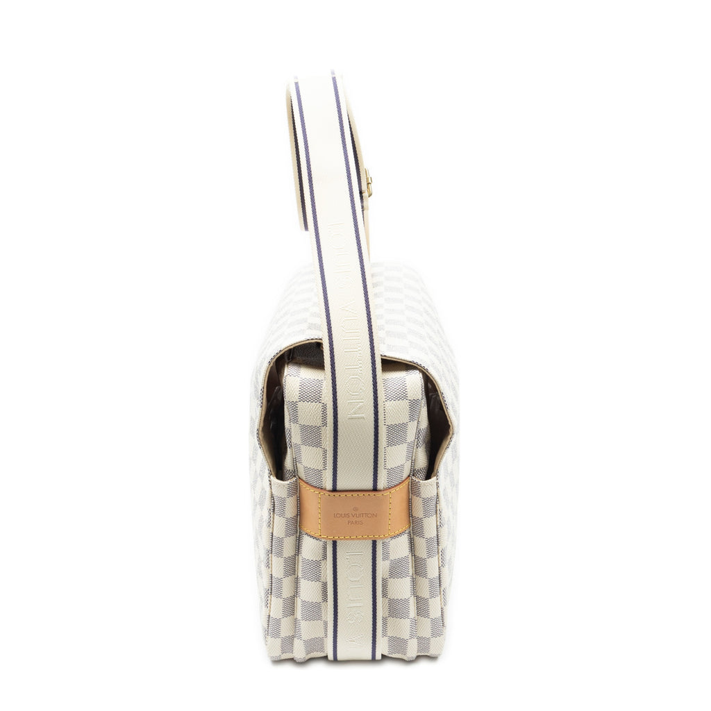 Shoulder Bag Naviglio Ivory Damier Azur