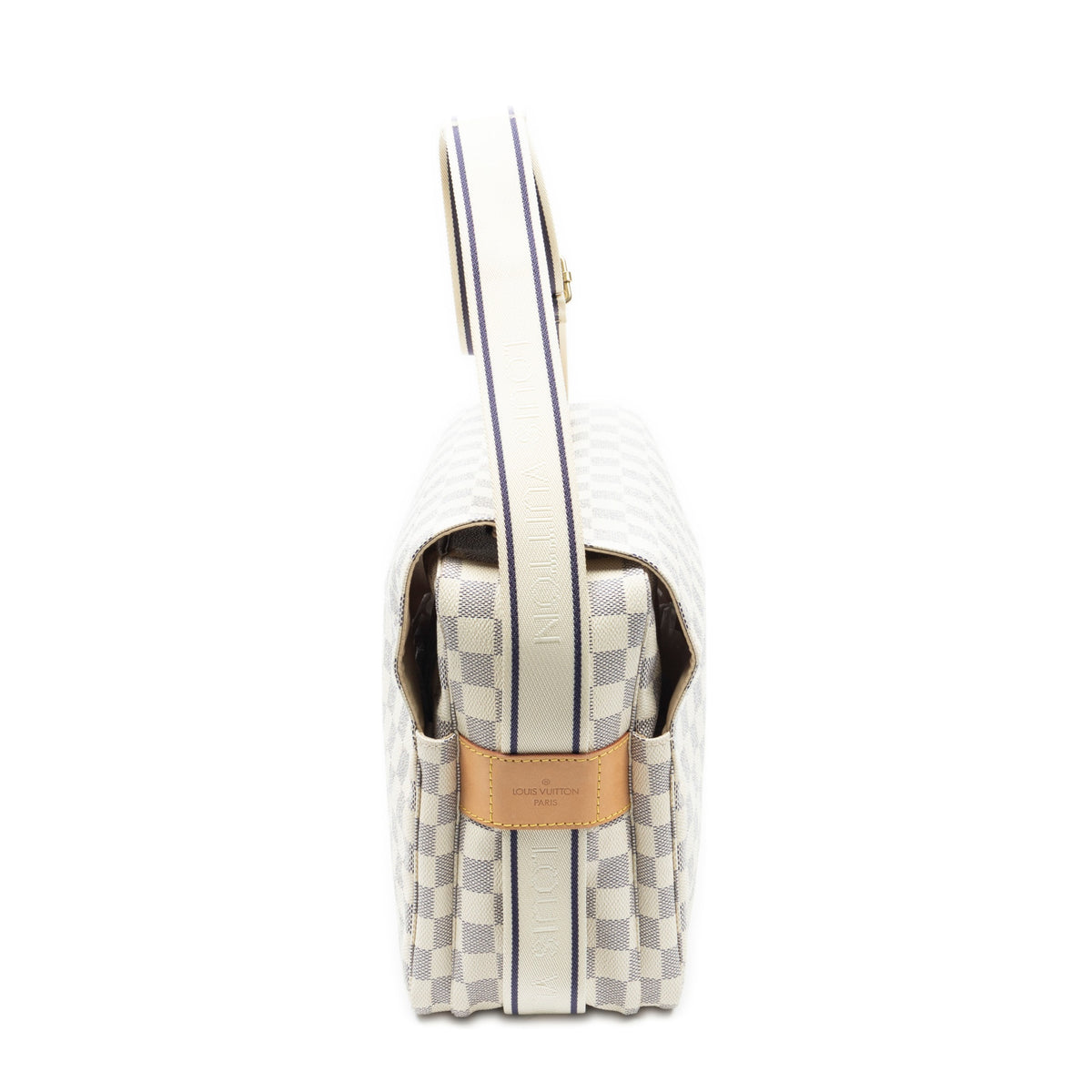 Shoulder Bag Naviglio Ivory Damier Azur