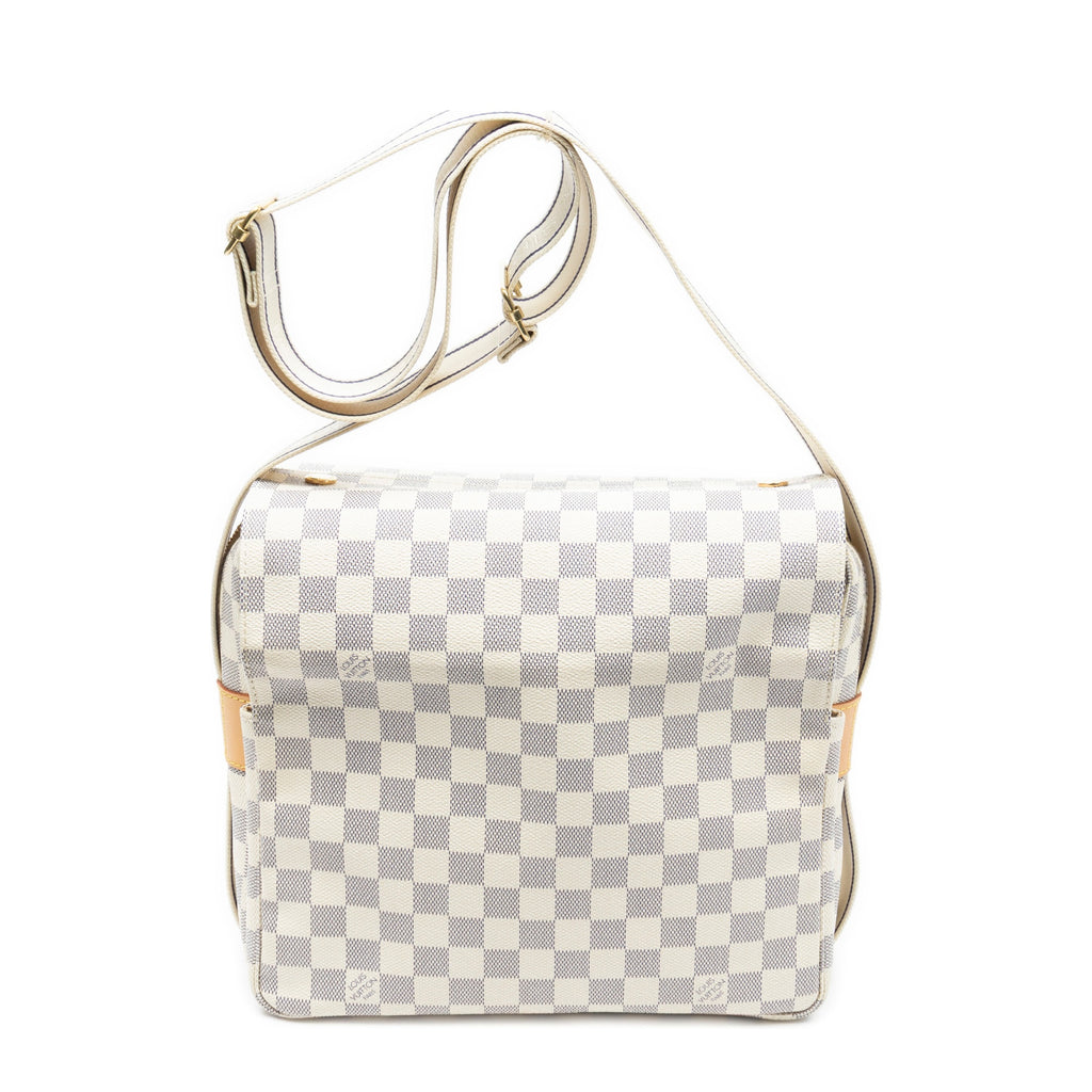 Shoulder Bag Naviglio Ivory Damier Azur