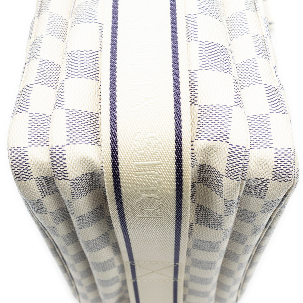Shoulder Bag Naviglio Ivory Damier Azur