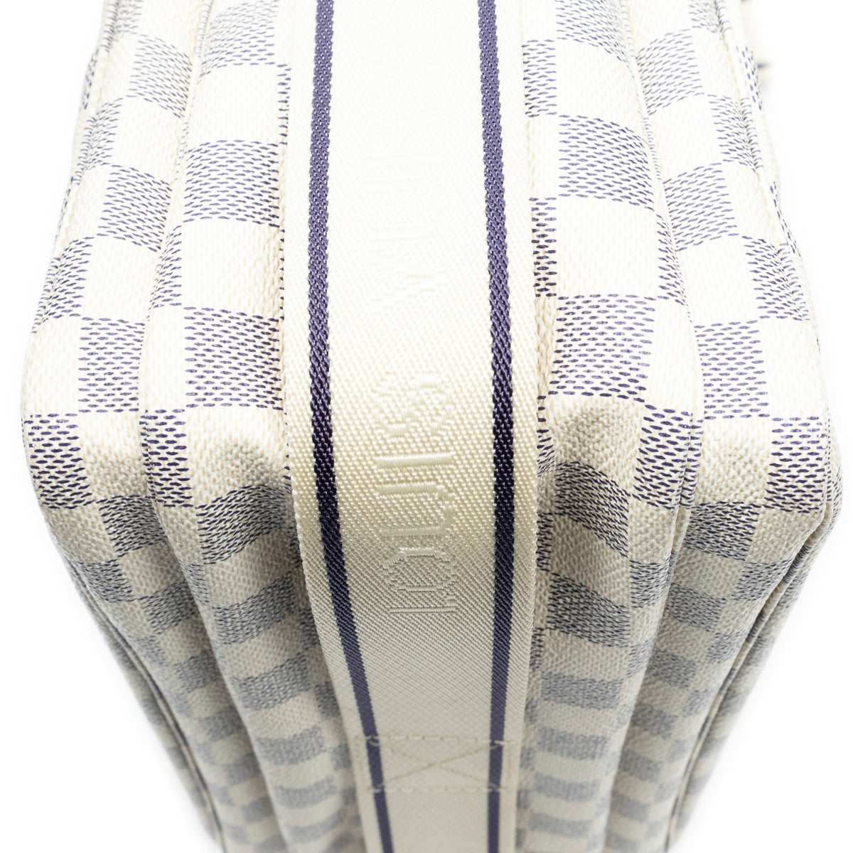 Shoulder Bag Naviglio Ivory Damier Azur