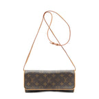 Shoulder Bag Twin GM Brown Monogram Canvas