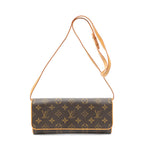 Shoulder Bag Twin GM Brown Monogram Canvas