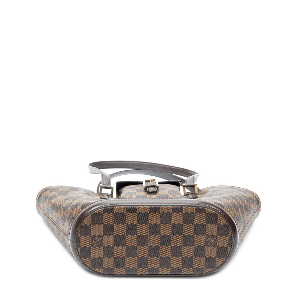 Shoulder Bag Manosque PM Brown Damier Ebene