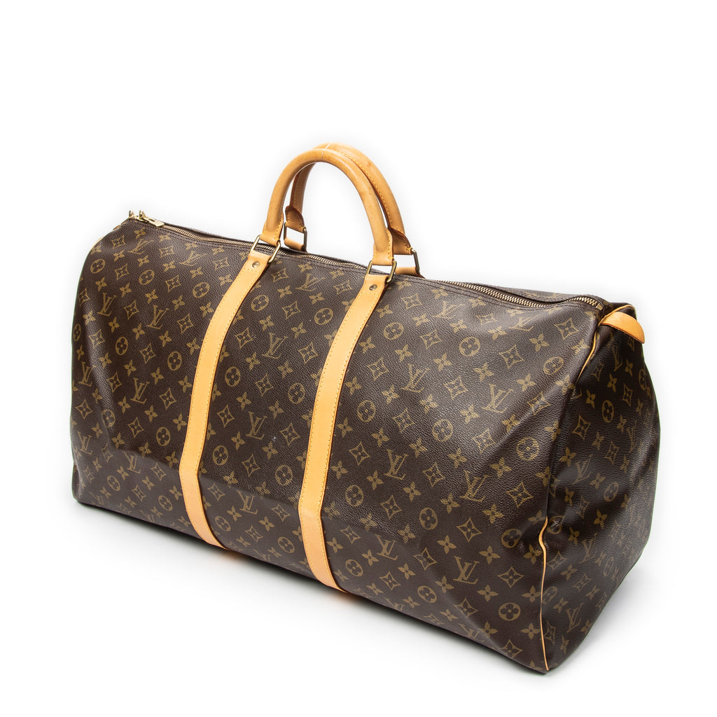 Travel Bag Keepall 60 Brown Monogram Canvas