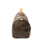 Travel Bag Keepall 60 Brown Monogram Canvas