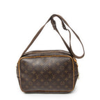 Shoulder Bag Reporter PM Brown Monogram Canvas