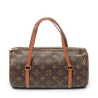 Handbag Papillon 26 Brown Monogram Canvas