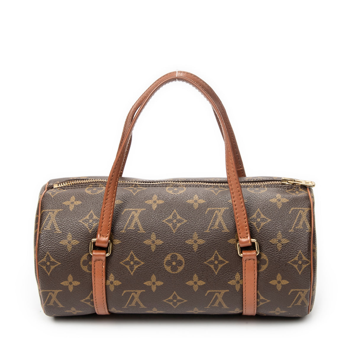 Handbag Papillon 26 Brown Monogram Canvas