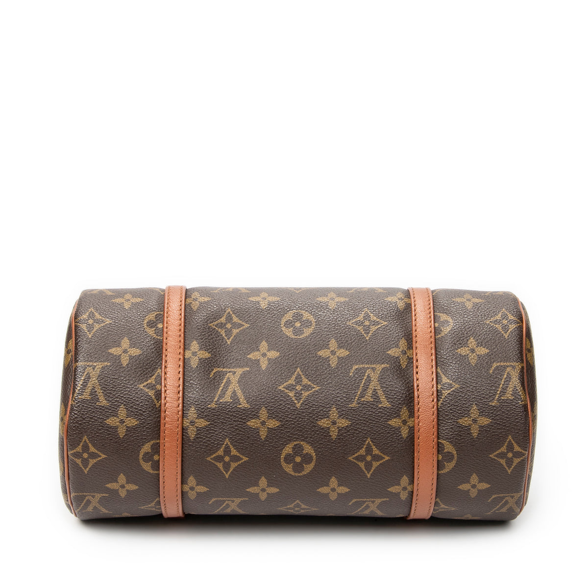 Handbag Papillon 26 Brown Monogram Canvas