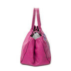 Shoulder Bag Barocco Anagram Tote Fuchsia Pink Grained Calfskin Leather