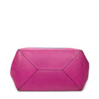 Shoulder Bag Barocco Anagram Tote Fuchsia Pink Grained Calfskin Leather