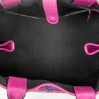 Shoulder Bag Barocco Anagram Tote Fuchsia Pink Grained Calfskin Leather