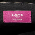 Shoulder Bag Barocco Anagram Tote Fuchsia Pink Grained Calfskin Leather