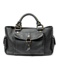 Handbag Boogie Bag Black Grained Calfskin Leather