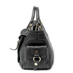 Handbag Boogie Bag Black Grained Calfskin Leather