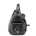 Handbag Boogie Bag Black Grained Calfskin Leather