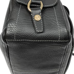 Handbag Boogie Bag Black Grained Calfskin Leather
