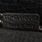 Handbag Boogie Bag Black Grained Calfskin Leather
