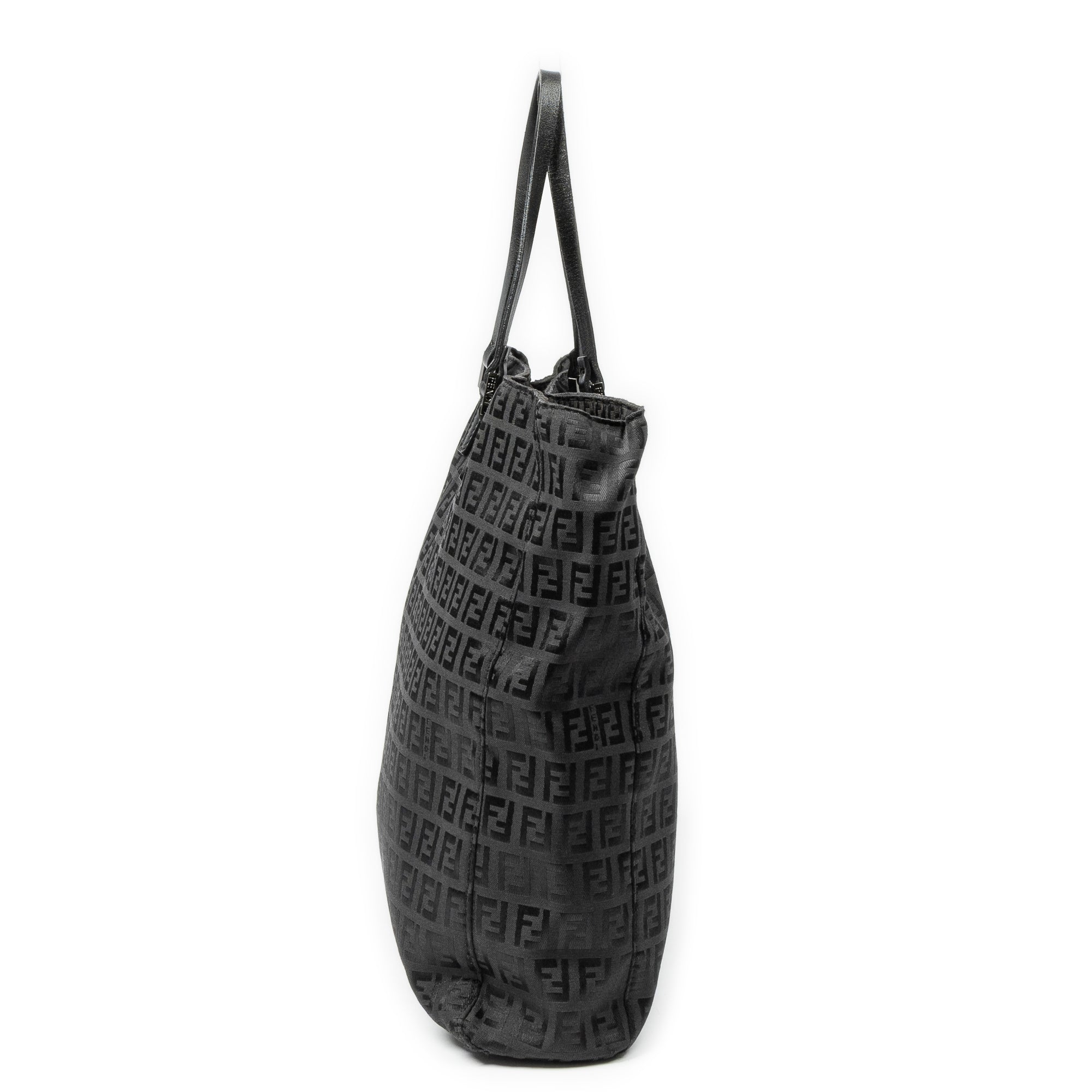 Handbag Square Open Tote Black Zucchino Canvas – BrandCo Paris