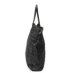 Handbag Square Open Tote Black Zucchino Canvas