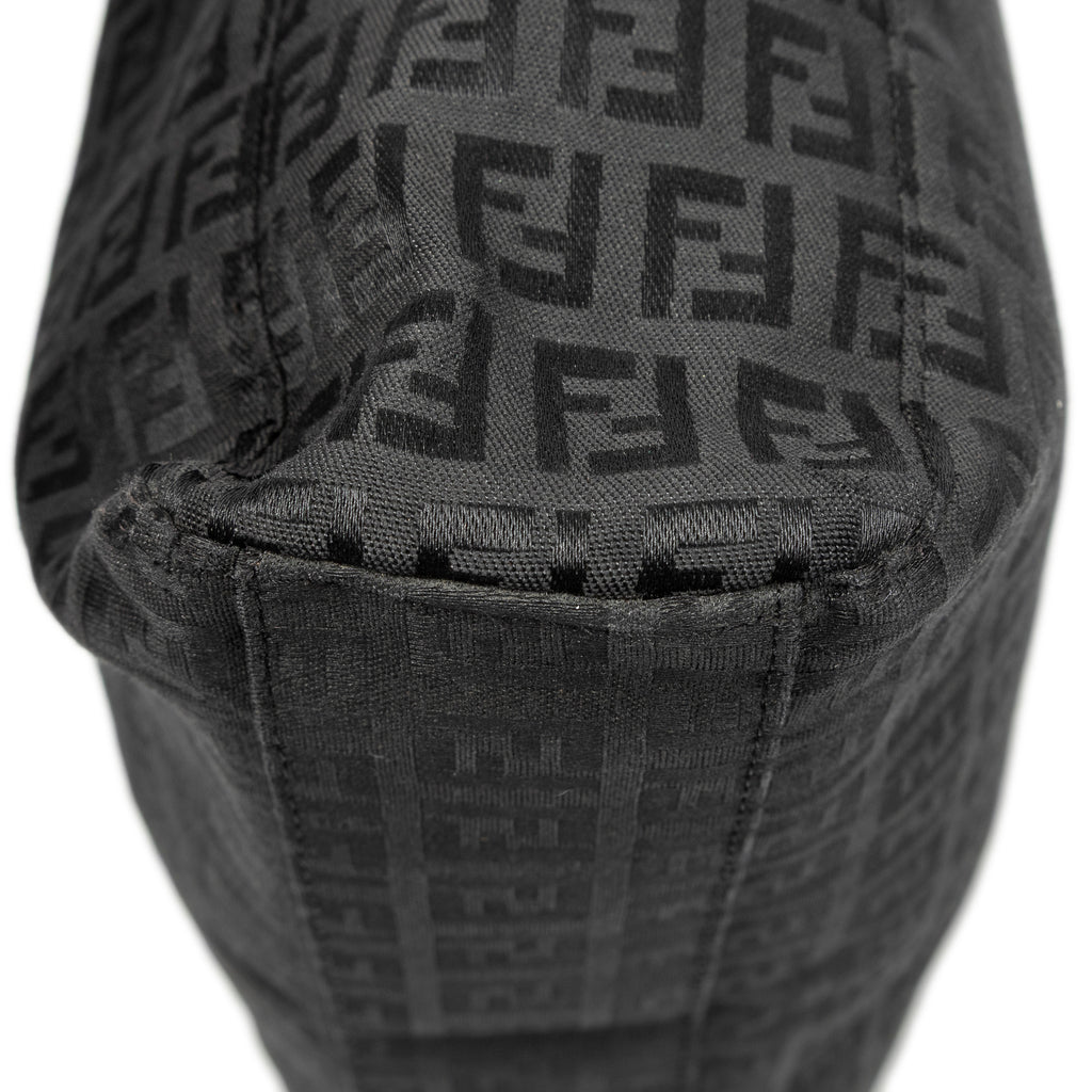 Handbag Square Open Tote Black Zucchino Canvas