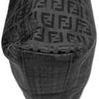 Handbag Square Open Tote Black Zucchino Canvas