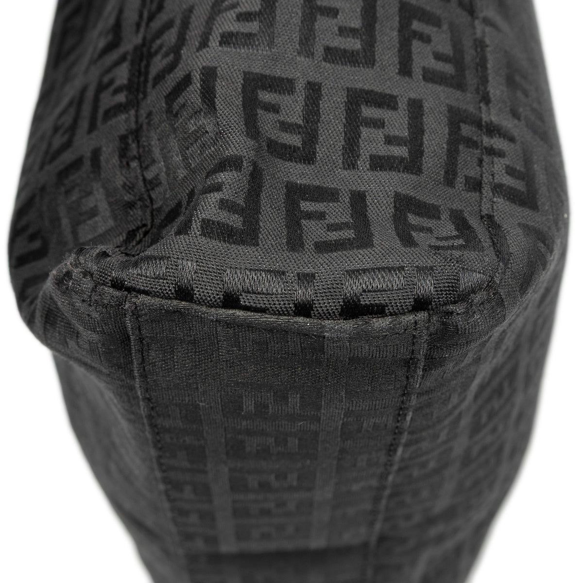 Handbag Square Open Tote Black Zucchino Canvas