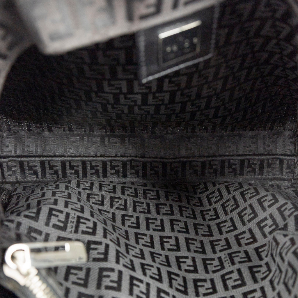 Handbag Square Open Tote Black Zucchino Canvas