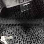 Handbag Square Open Tote Black Zucchino Canvas